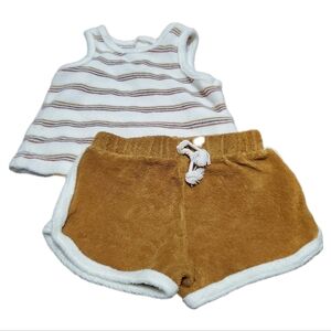 Easy Peasy Baby Terry Cloth Tank & Short Set Size 3-6Months